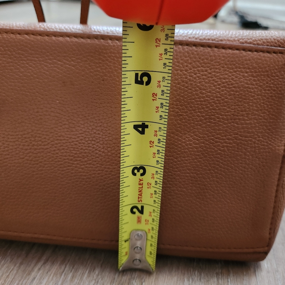 Rebecca Minkoff Tan Leather Tote with Gold Accent - Picture 3 of 16